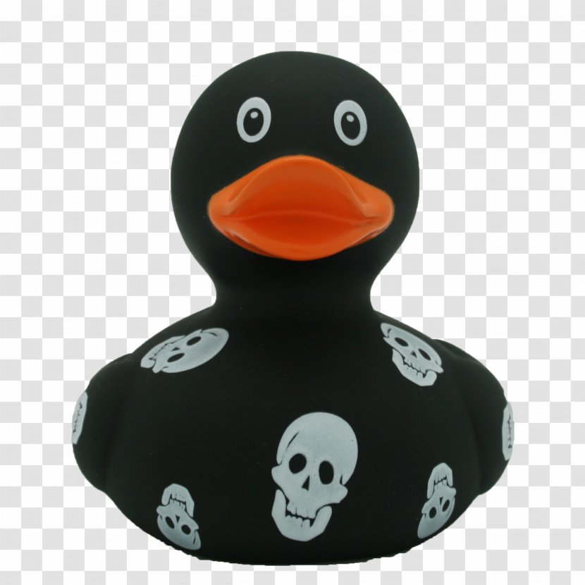 Rubber Duck Natural Skull Enrique - Ducks Geese And Swans Transparent PNG