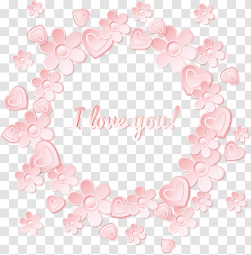 Valentine's Day Heart Flower Love Petal Transparent PNG
