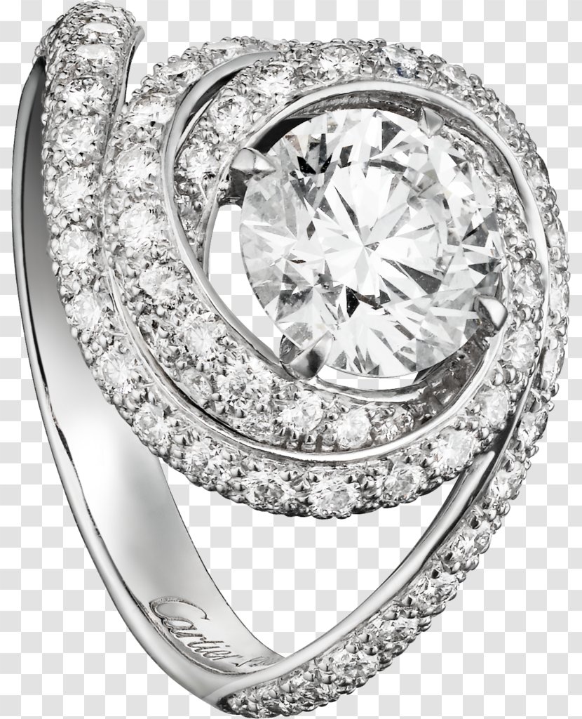 Engagement Ring Cartier Wedding Diamond Cut - Brilliant Transparent PNG