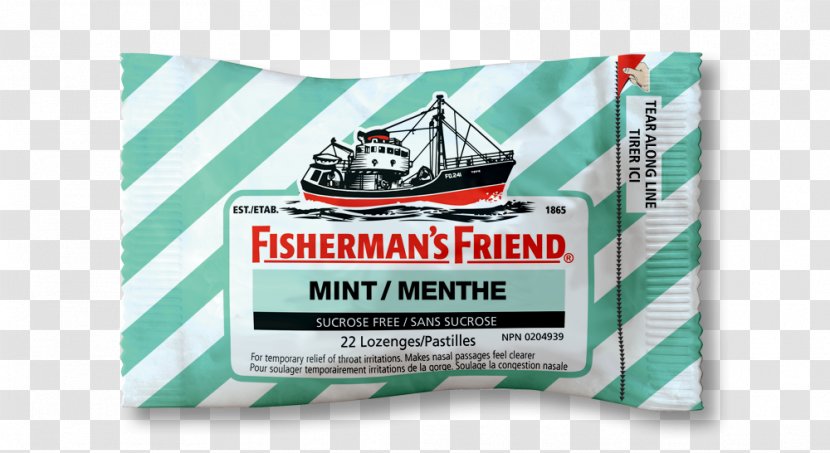 Fisherman's Friend Throat Lozenge Fleetwood Pastille - Fisherman - Sucrose Transparent PNG