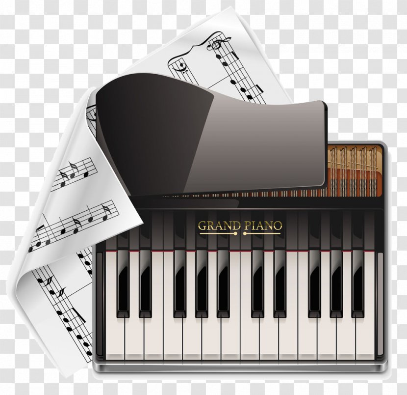 Grand Piano Royalty-free Illustration - Electric - Vector Transparent PNG