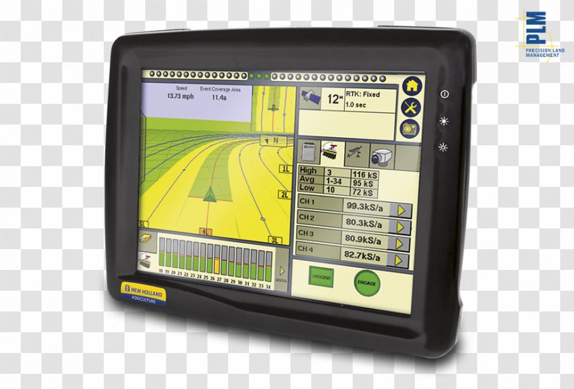 New Holland Agriculture GPS Navigation Systems Agricultural Machinery GLONASS - Fm Broadcasting - Land Transparent PNG