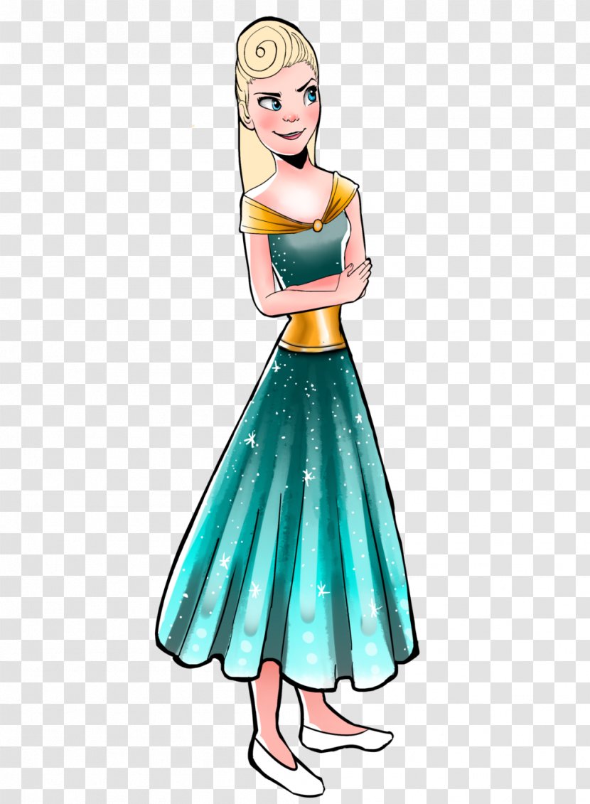 Elsa Frozen Doll Disney Princess Character - Silhouette Transparent PNG
