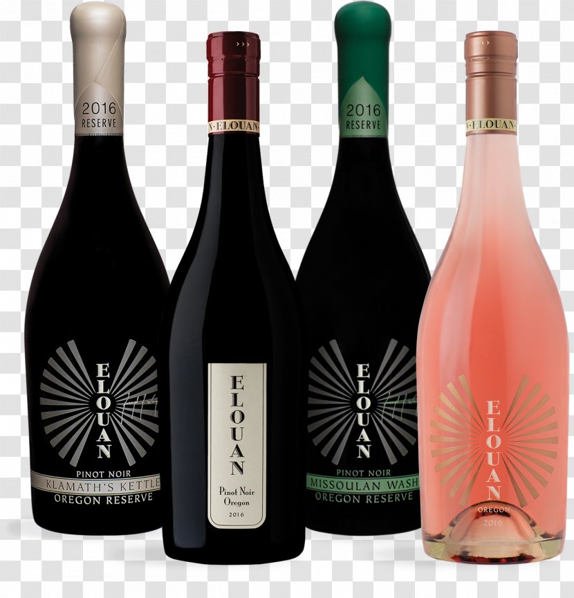 Champagne Elouan Pinot Noir Wine Rosé - Drink Transparent PNG