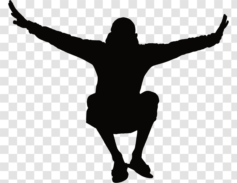 Jumping Silhouette Clip Art - Human - Man Transparent PNG