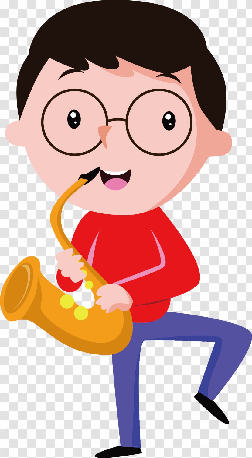 Musical Instrument Cartoon Child Illustration - People Vector Decoration Transparent PNG