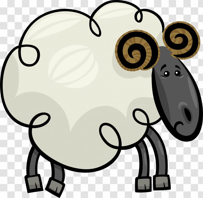 Saanen Goat Sheep Cartoon Clip Art - Beige Transparent PNG