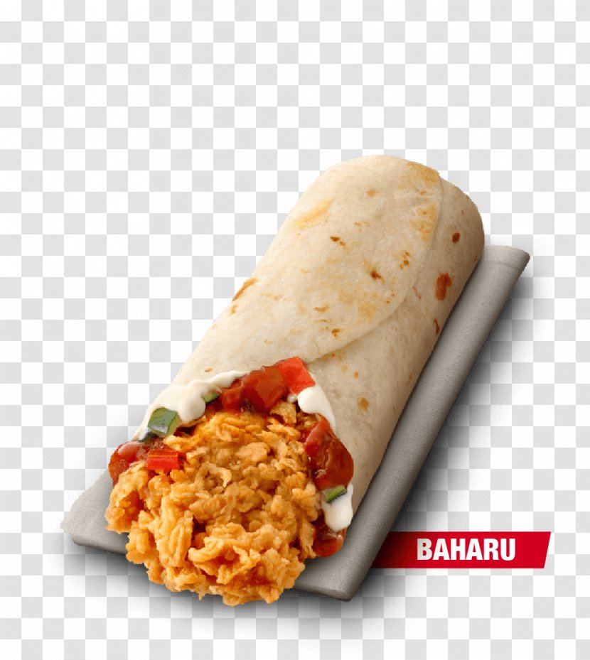 KFC Rice Krispies Treats Wrap Salsa Satay - Mission Burrito - Kfc Bucket Transparent PNG