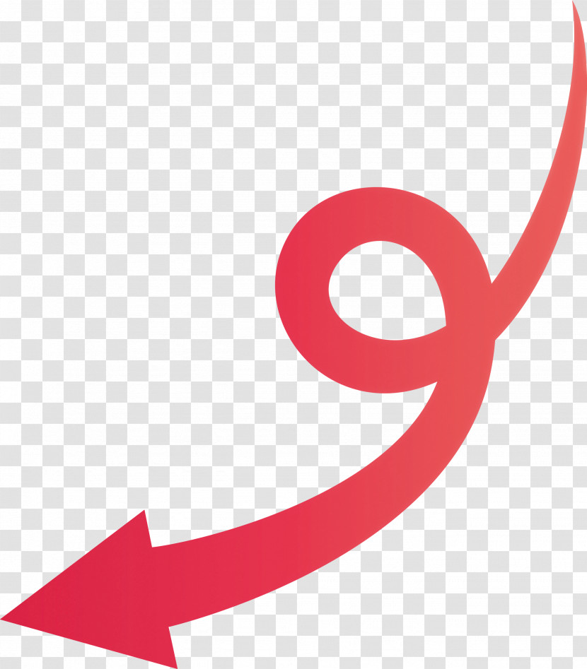 Curved Arrow Transparent PNG