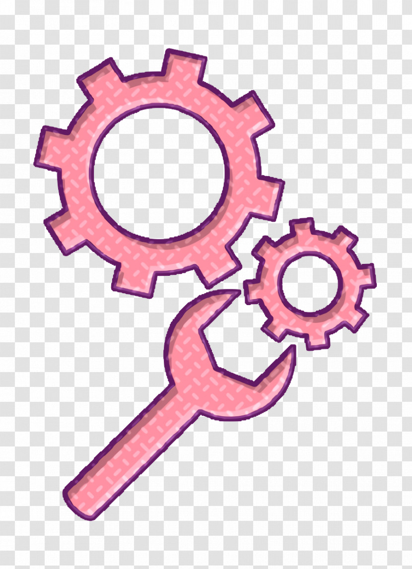 Cogwheels Variant With Wrench Tool Icon Tools And Utensils Icon Humans Resources Icon Transparent PNG