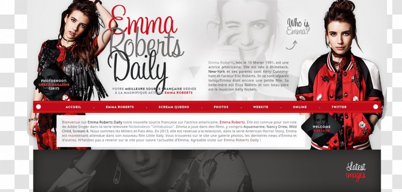 Advertising Poster Brand Film - Emma Roberts Transparent PNG