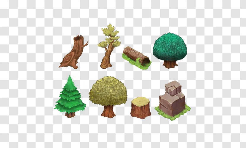 Tree Isometric Graphics In Video Games And Pixel Art Tile-based Game Sprite Forest Transparent PNG