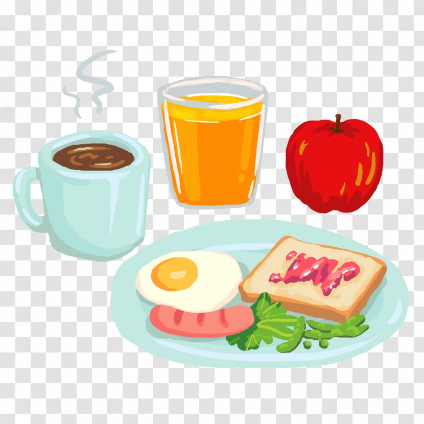 Breakfast Coffee Juice Barbecue Pizza - Honey - Nutritious Transparent PNG