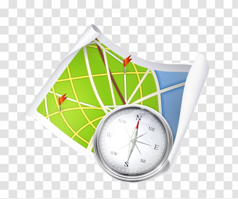 Road Map World City - Fotosearch - Coordinates And Compass Icon Image Transparent PNG