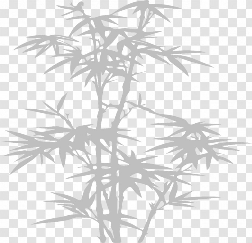 Bamboo Silhouette Drawing Clip Art - Line Transparent PNG