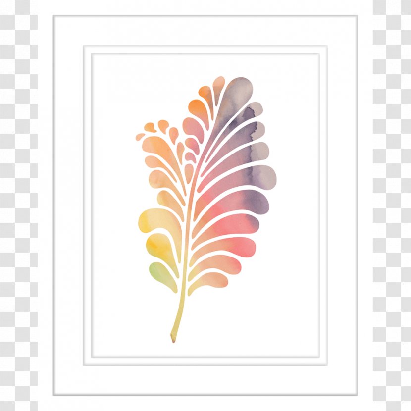 Feather Stencil Visual Arts Pattern - Printing Transparent PNG