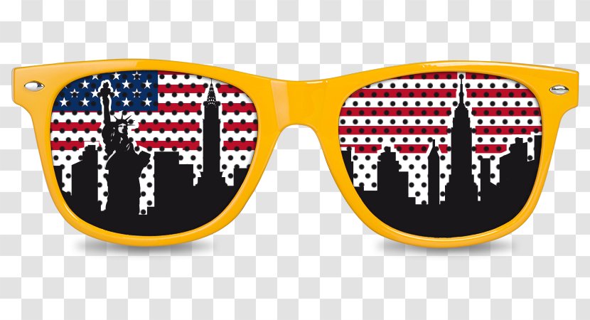 Goggles Sunglasses - Eyewear - New York Skyline Transparent PNG