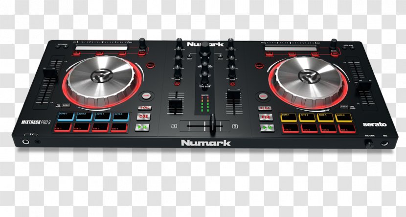 DJ Controller Numark Industries Disc Jockey Audio Mixers - Record Player Transparent PNG