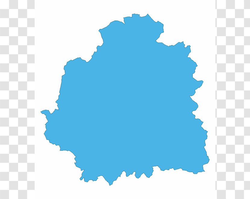 Indre-et-Loire Canton Of Vatan Map Regions France - Blue - Tree Transparent PNG