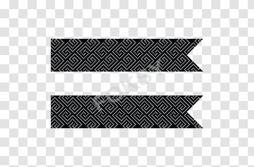 Line Angle White Brand Font - Black M - RIBBON STRIP Transparent PNG