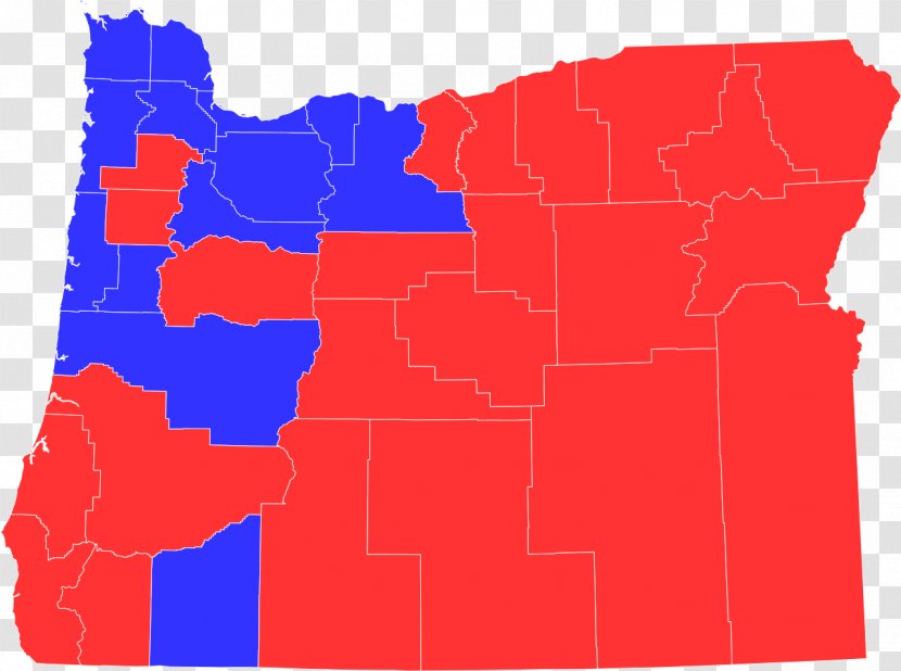 Lane County, Oregon Jefferson Yamhill Clackamas County United States Presidential Election In Oregon, 2016 - Red - About Us Transparent PNG