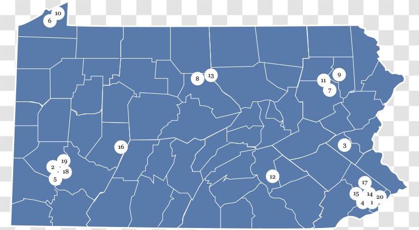 Map Lancaster County, Pennsylvania - Public Benefit Activities Transparent PNG