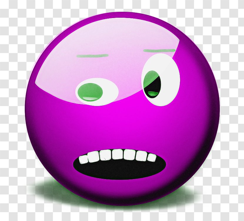 Tooth Cartoon - Purple - Ball Transparent PNG