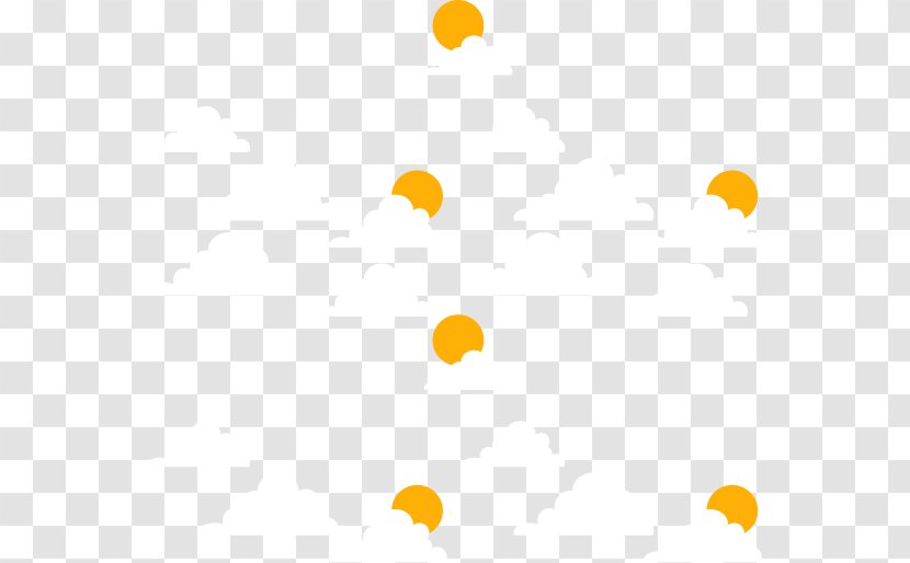 Yellow Area Pattern - Cartoon Clouds Transparent PNG