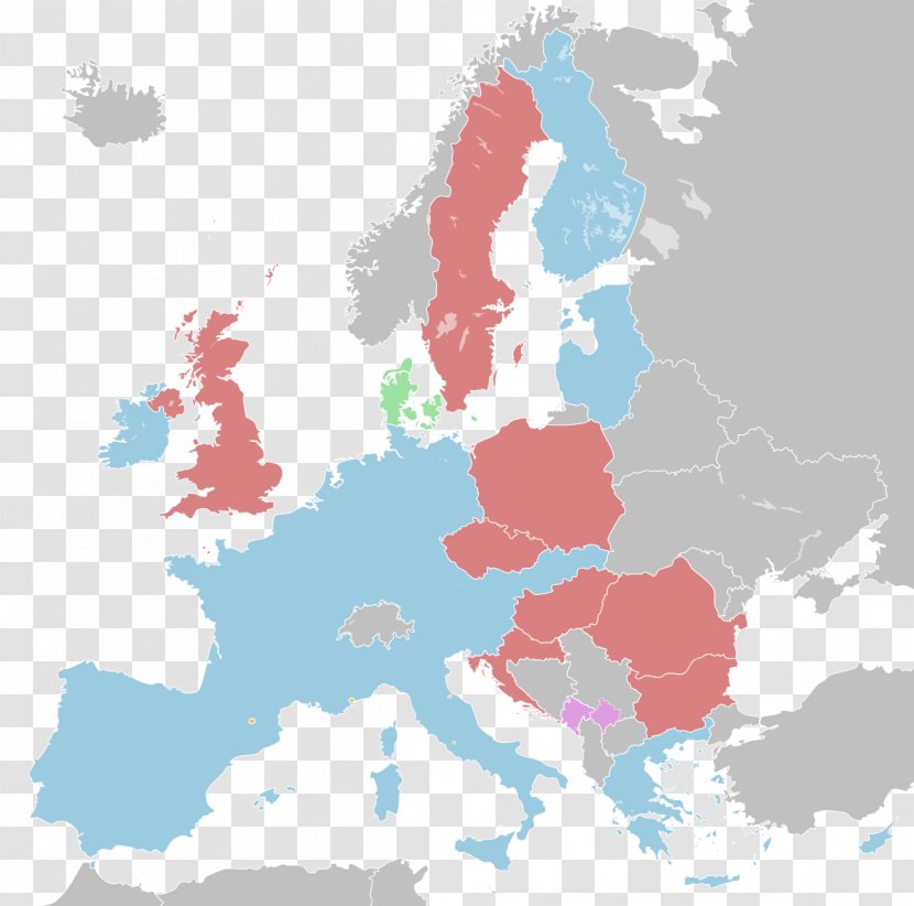 European Union Blank Map Globe - Area Transparent PNG