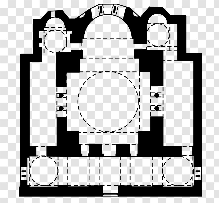 Chora Church Architecture Byzantine Empire Narthex - Black - Fig Transparent PNG