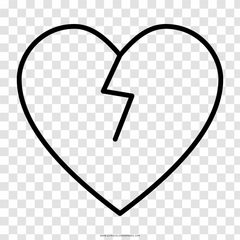 Line Art Heart Symbol Coloring Book - Blackandwhite Transparent PNG