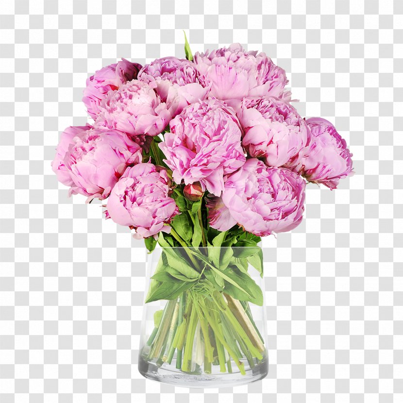 Flower Bouquet Delivery Peony Cut Flowers - Arranging Transparent PNG