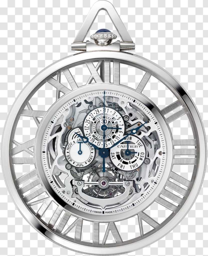 Cartier Tank Pocket Watch Grande Complication Transparent PNG