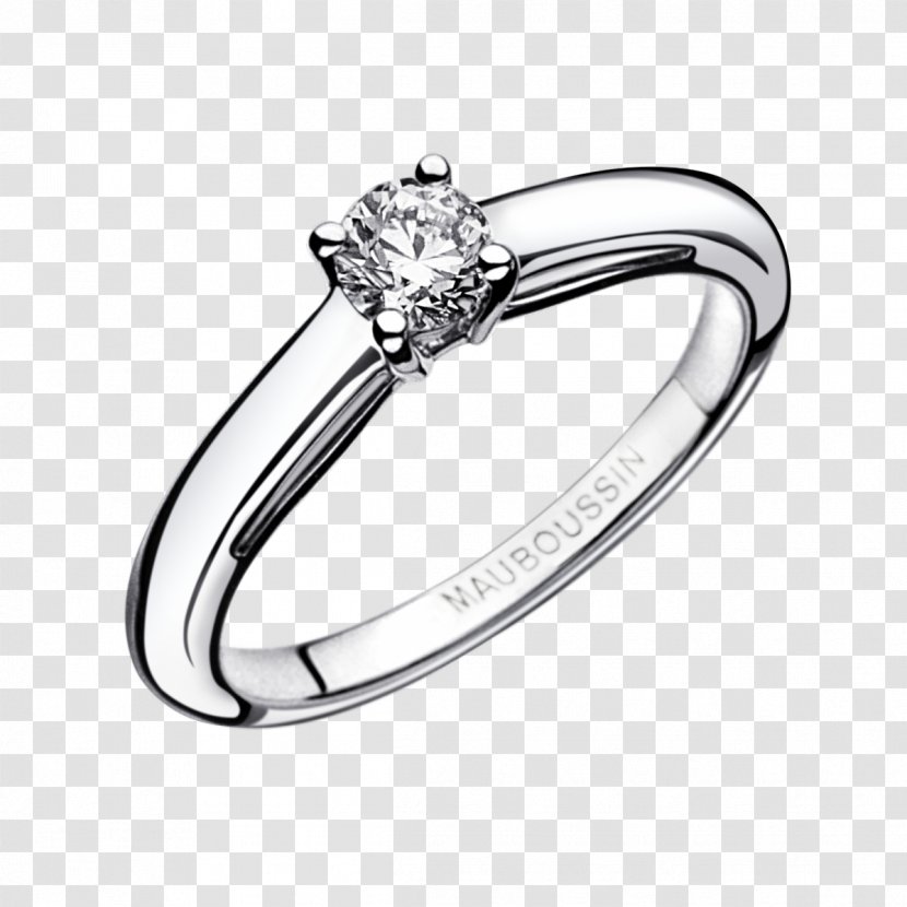 Solitaire Engagement Ring Wedding Jewellery Transparent PNG