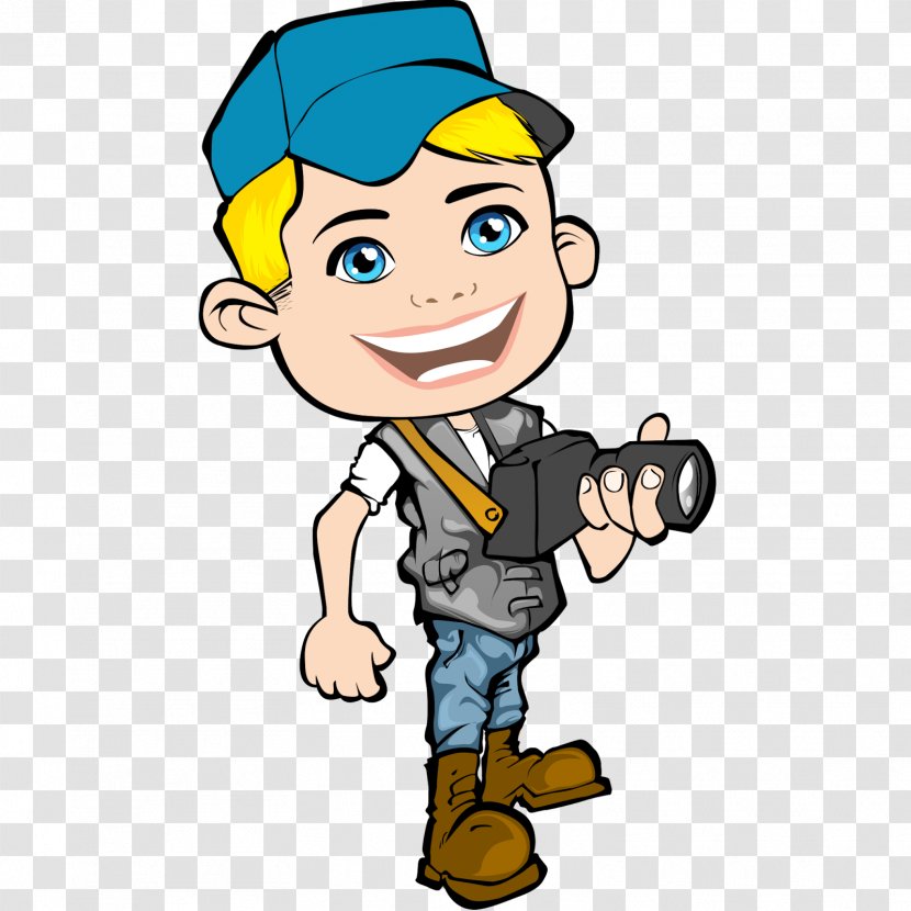 Journalist Cartoon Newspaper Clip Art - Profession - Journal Transparent PNG