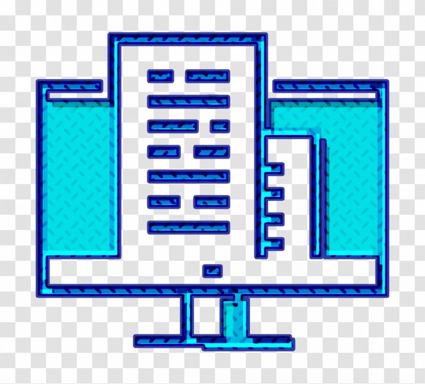 Imac Icon Notes - Computer Monitor Accessory - Network Electric Blue Transparent PNG