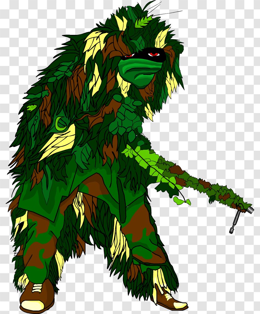 Illustration Tree Clip Art Animal Legendary Creature - Cartoon Sniper Transparent PNG