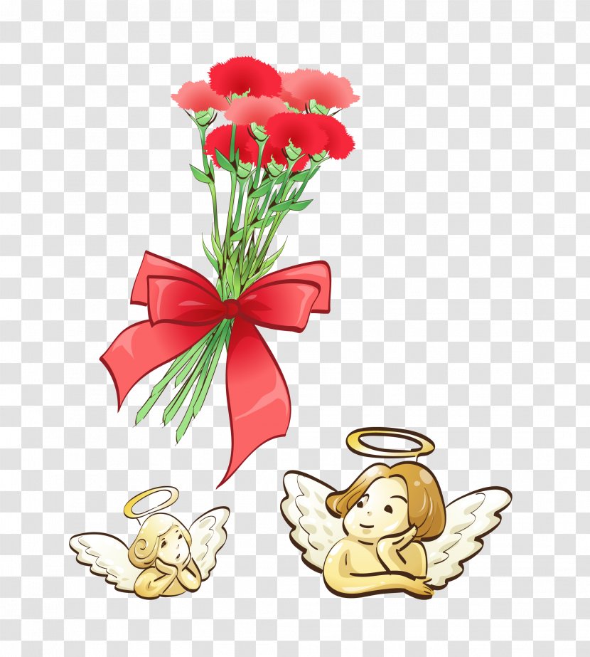 Euclidean Vector Carnation - Plant - Angel And Transparent PNG