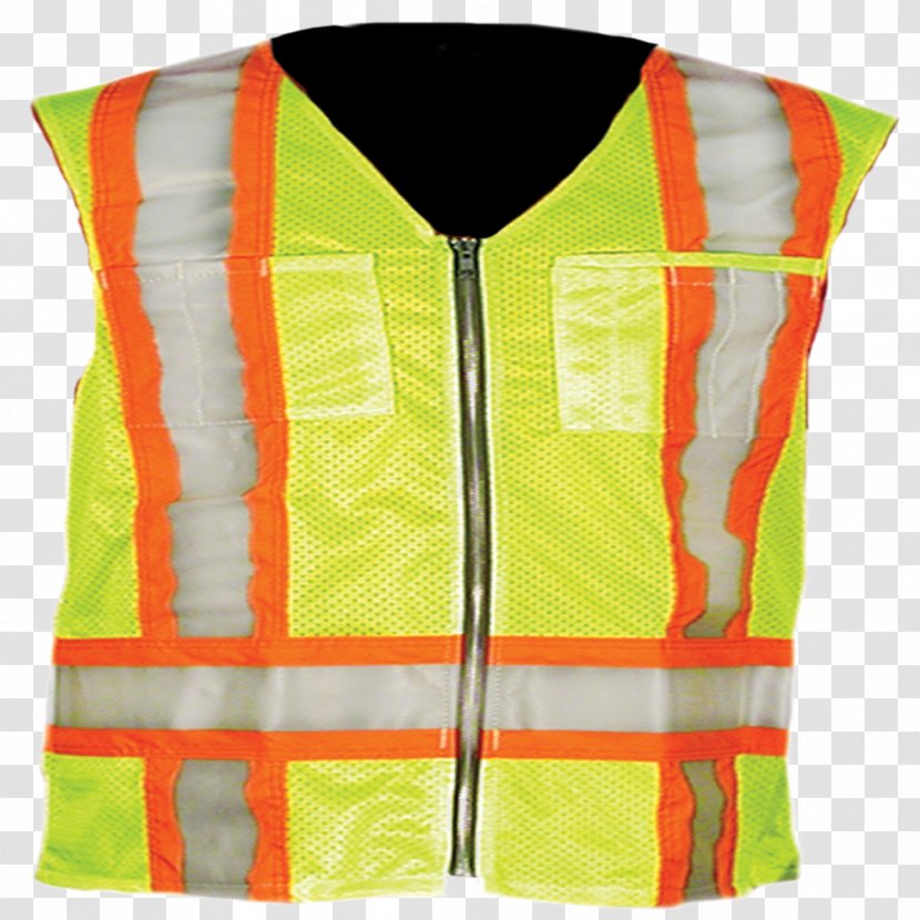 Gilets T-shirt High-visibility Clothing Sleeveless Shirt International Safety Equipment Association - Vest Transparent PNG