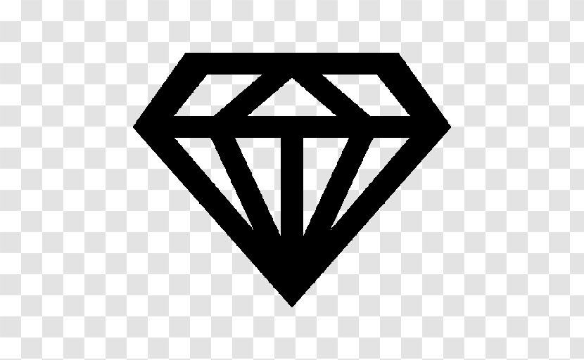Diamond Shape - Logo - Black And White Transparent PNG