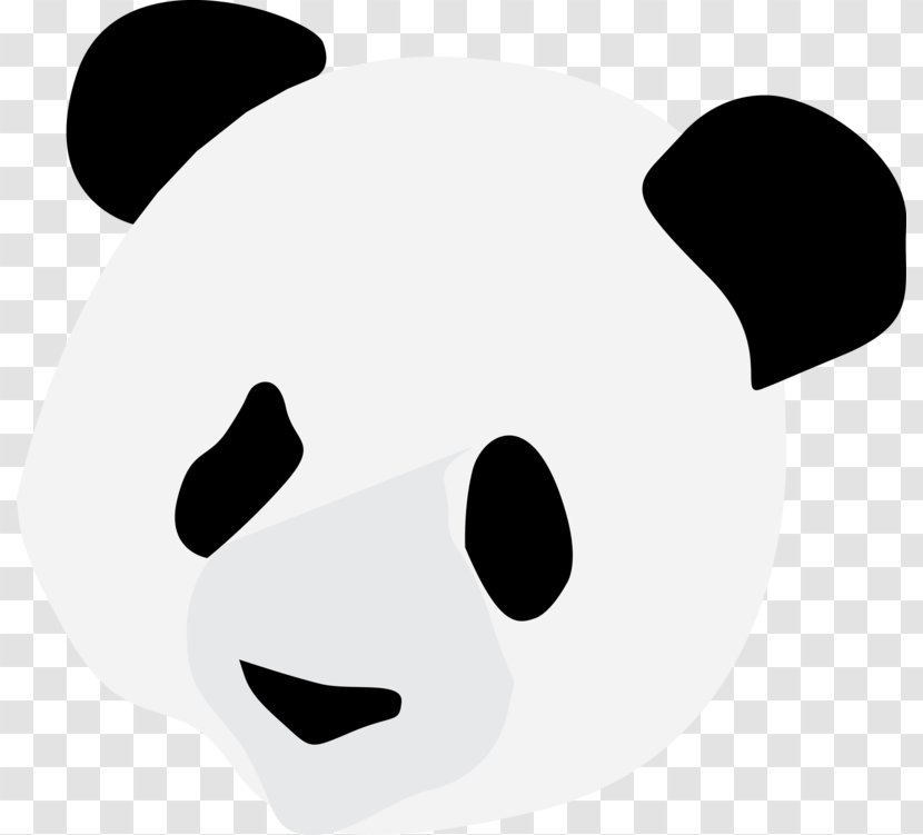 Giant Panda Bear Red Clip Art - Silhouette Transparent PNG