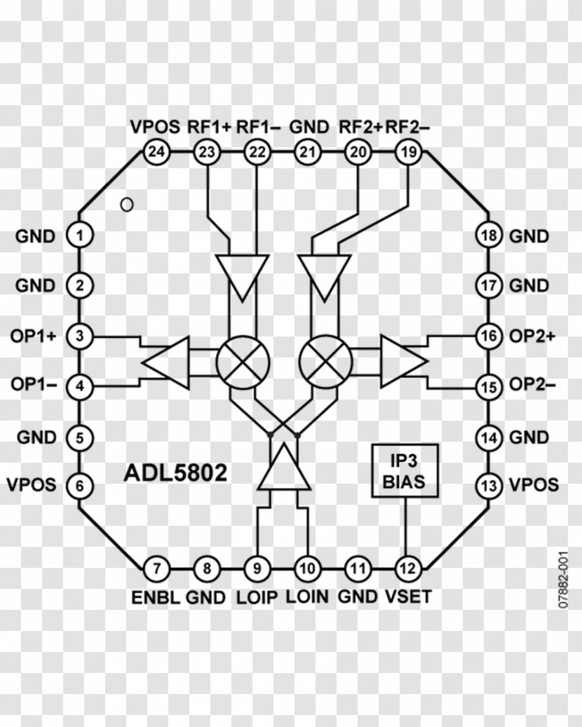 Frequency Mixer Analog Devices Product Amplifier Integrated Circuits & Chips - Dynamic Range - Adl Icon Transparent PNG