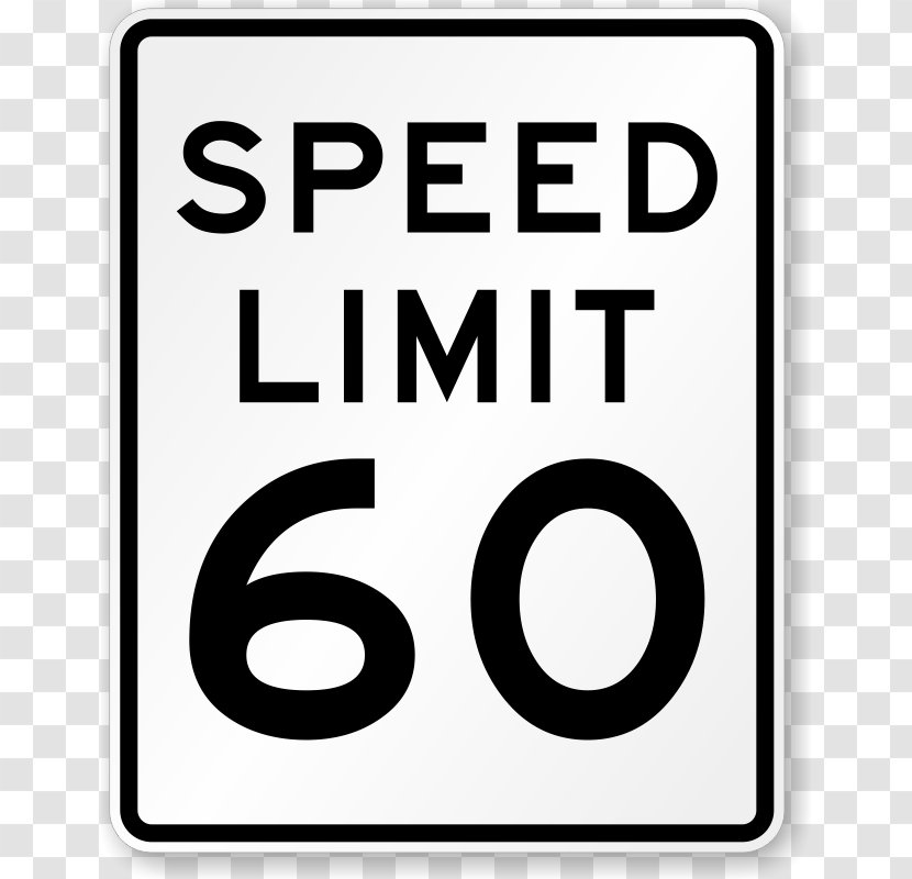 Speed Limit Traffic Sign Road Manual On Uniform Control Devices Transparent PNG