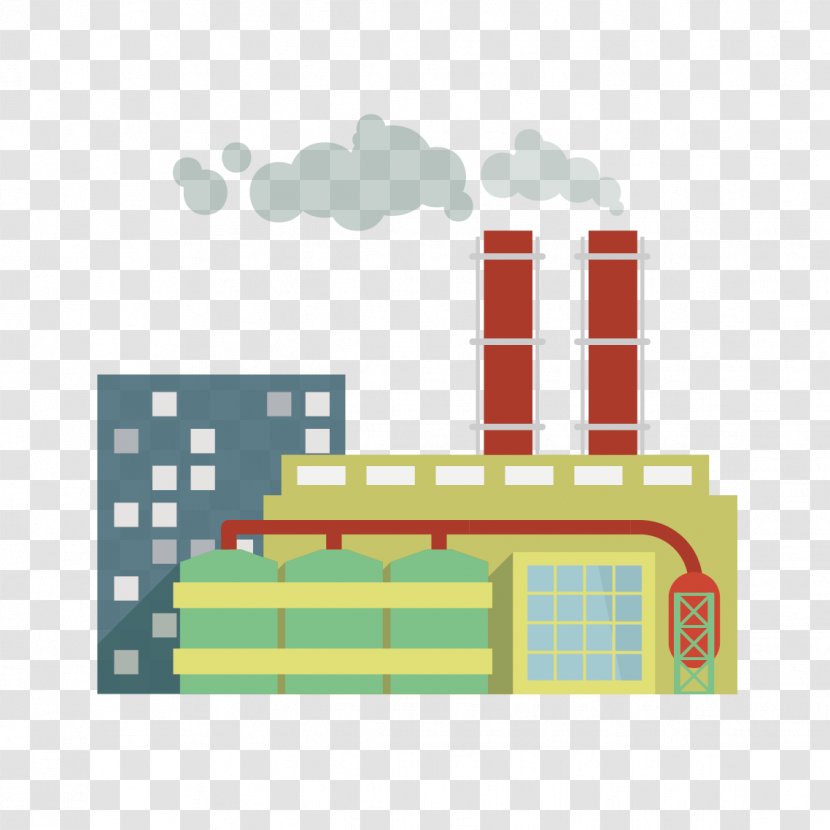 Chemical Plant Factory Illustration - Architecture - Flat Industrial Park Transparent PNG