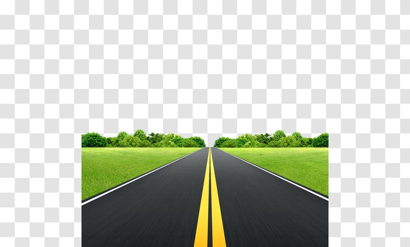 Lawn Road Wallpaper - Yellow - Meadow,road Transparent PNG