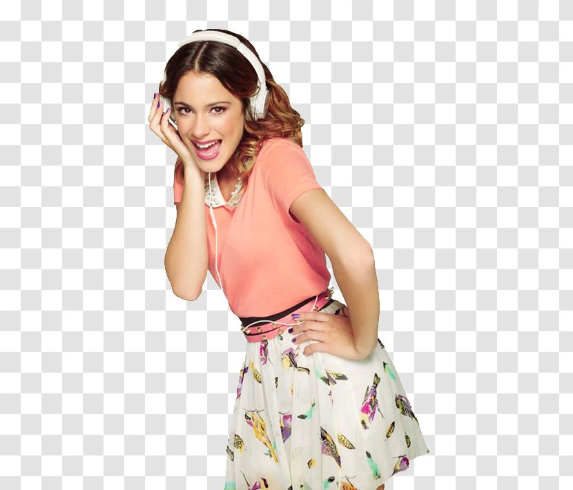 Martina Stoessel Violetta Live Ludmila - Heart - 3 Girls Transparent PNG