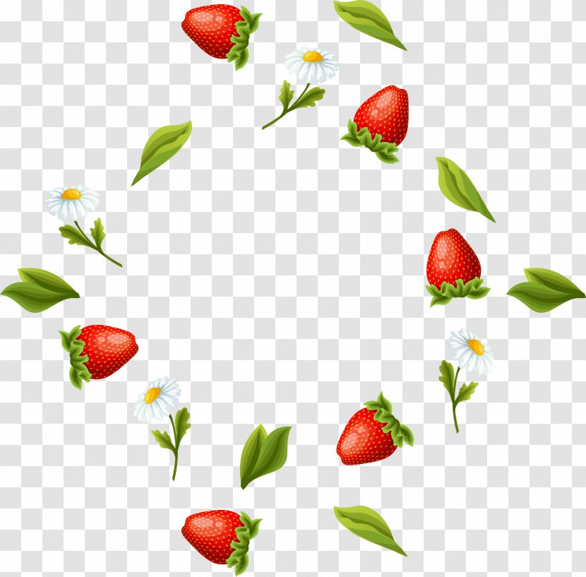 Gelatin Dessert Marmalade Fruit Preserves Strawberry - Flowers And Leaves Floating Material Transparent PNG