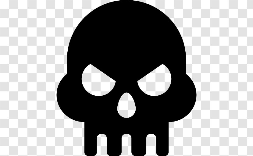 Skull & Bones Silhouette And Crossbones - Nose Transparent PNG