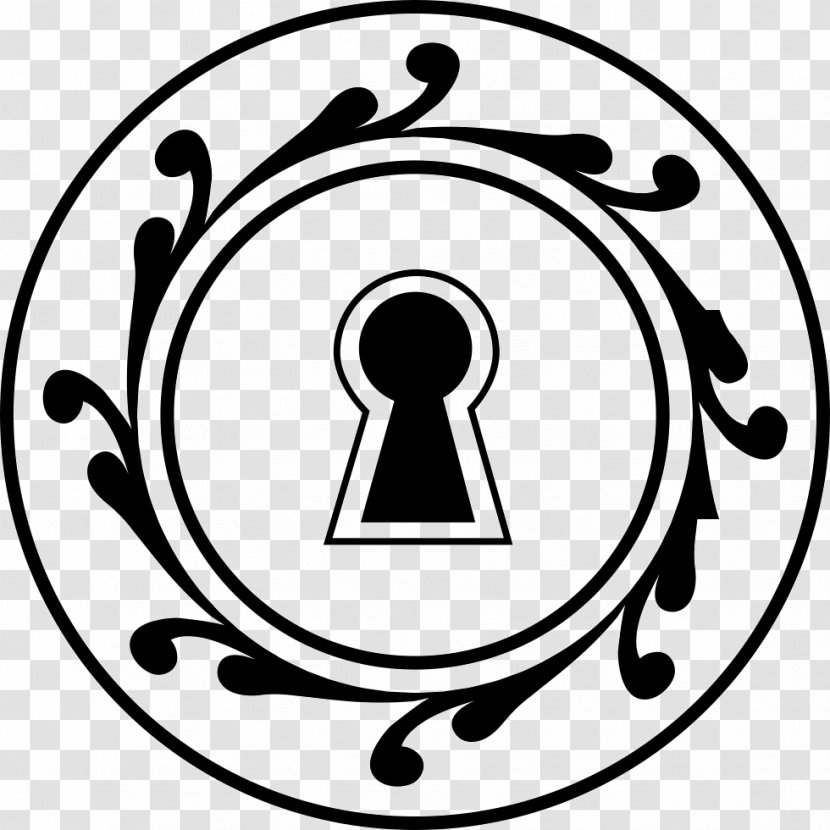 Keyhole Shape Lock Circle - Geometry Transparent PNG