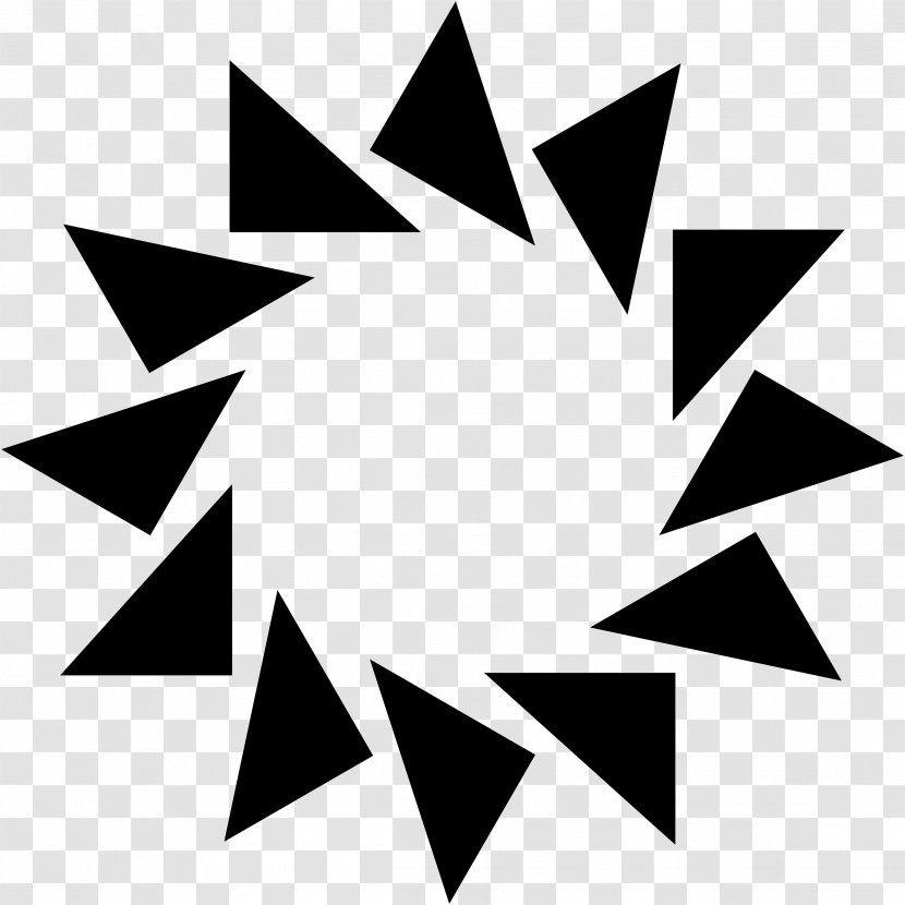 Geometric Shape Geometry - Black - Sun Rays Transparent PNG